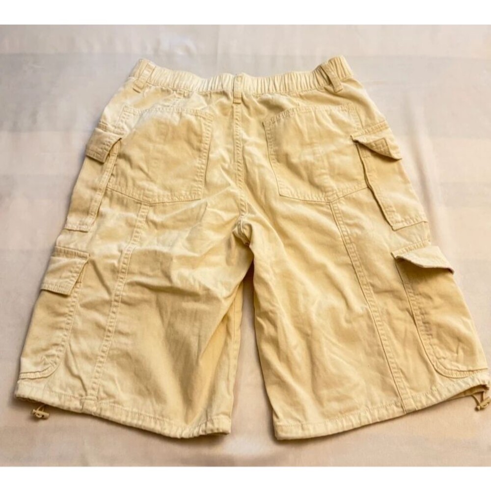 Aéropostale Cargo Bermuda Shorts Size S Cream Beige Utility Shorts - Picture 2 of 7
